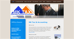 Desktop Screenshot of mkaccountants.com