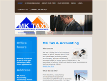 Tablet Screenshot of mkaccountants.com